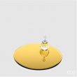 PORTACANDELA SPECCHIO ORO ROTONDO DIVERSE MISURE