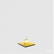 PORTACANDELA SPECCHIO ORO QUADRATO DIVERSE MISURE
