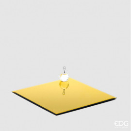 PORTACANDELA SPECCHIO ORO QUADRATO DIVERSE MISURE