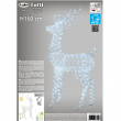 RENNA 3D CM 160 H CON 380 LED DA ESTERNO INTERNO, LUCE FISSA, TIMER DECORAZIONE LUMINOSA