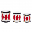 TAMBURO ASTRA BIANCO-ROSSO DIVERSE MISURE