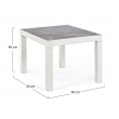 TAVOLINO KLEDI CM 50 X 50 DUE COLORI