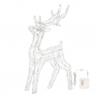 RENNA 3D CM 6 H A BATTERIA CON 380 LED DA ESTERNO INTERNO, LUCE FISSA, TIMER DECORAZIONE LUMINOSA