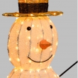 PUPAZZO DI NEVE 3D CM 120 H CON 260 LED TRADIZIONALE CON TIMER, INTERNO/ESTERNO, DECORAZIONE LUMINOSA