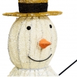 PUPAZZO DI NEVE 3D CM 120 H CON 260 LED TRADIZIONALE CON TIMER, INTERNO/ESTERNO, DECORAZIONE LUMINOSA