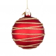 SFERA IN VETRO GLAM ROSSA DUE MISURE