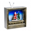 LANTERNA TV BRUNITA GLITTER ILLUMINATA CM 22H CON BABBO NATALE