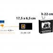 LANTERNA TV BRUNITA GLITTER ILLUMINATA CM 22H CON BABBO NATALE