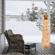 PUPAZZO DI NEVE 3D CM 150 H CON 260 LED TRADIZIONALE CON TIMER, INTERNO/ESTERNO, DECORAZIONE LUMINOSA