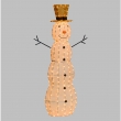 PUPAZZO DI NEVE 3D CM 150 H CON 260 LED TRADIZIONALE CON TIMER, INTERNO/ESTERNO, DECORAZIONE LUMINOSA