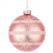 SFERA IN VETRO GLIMMER ORO ROSA DUE MISURE