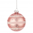 SFERA IN VETRO GLIMMER ORO ROSA DUE MISURE