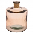 VASO VETRO ROTANG ROSA ANTICO TRE MISURE