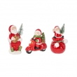 DECORAZIONE CARLENE CON LED DIVERSE VERSIONI BABBO/PUPAZZO DI NEVE
