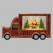 COCA COLA TRUK GLITTER ILLUMINATA CM 17H