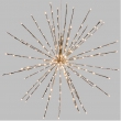 TWIG BALL ARGENTO 200 LED DIAMETRO CM 60 BIANCO CALDO GIOCO DI LUCE FLASH DIAMOND, TIMER, INTERNO/ESTERNO, RAMO STELLA