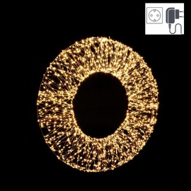 CORONA ILLUMINATA CON 1920 MICROLED CM DIAMETRO 70 DA INTERNO