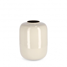 VASO VELMA TONDO BEIGE CM 27,5H