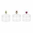 VASO VETRO ASTREA DIVERSI SOGGETTI CM 11H