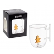TAZZA MUG GLAMORIZE IN VETRO TRASPARENTE CON DIVERSI SIMBOLI