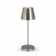 LAMPADA DA TAVOLO LED ETNA DIVERSI COLORI CM 38H CON BASE DI RICARICA