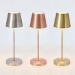 LAMPADA DA TAVOLO LED ETNA DIVERSI COLORI CM 38H CON BASE DI RICARICA