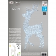 RENNA 3D CM 125 H CON 240 LED DA ESTERNO INTERNO, GIOCHI DI LUCE, TIMER DECORAZIONE LUMINOSA