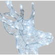 RENNA 3D CM 125 H CON 240 LED DA ESTERNO INTERNO, GIOCHI DI LUCE, TIMER DECORAZIONE LUMINOSA