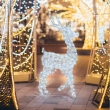 RENNA 3D CM 125 H CON 240 LED DA ESTERNO INTERNO, GIOCHI DI LUCE, TIMER DECORAZIONE LUMINOSA