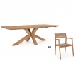 TAVOLO E SEDIE IN TEAK LINEA JERSEY&ADRIEL