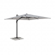 OMBRELLONE BRACCIO VEGA 3X3 ANTRACITE TELO GRIGIO CHIARO