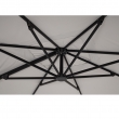 OMBRELLONE BRACCIO VEGA 3X3 ANTRACITE TELO GRIGIO CHIARO