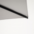 OMBRELLONE BRACCIO VEGA 3X3 ANTRACITE TELO GRIGIO CHIARO