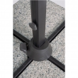 OMBRELLONE BRACCIO VEGA 3X3 ANTRACITE TELO GRIGIO CHIARO