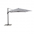 OMBRELLONE BRACCIO VEGA 3X3 ANTRACITE TELO GRIGIO CHIARO