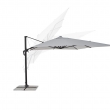 OMBRELLONE BRACCIO VEGA 3X4 ANTRACITE TELO GRIGIO CHIARO