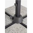 OMBRELLONE BRACCIO VEGA 3X4 ANTRACITE TELO GRIGIO CHIARO