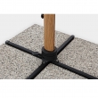 OMBRELLONE BRACCIO ORION MT 3X4 PALO EFFETTO LEGNO TELO BEIGE