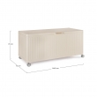 BAULE OCEAN M PORTA CUSCINI CON RUOTE DUE COLORI