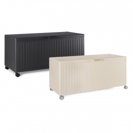 BAULE OCEAN M PORTA CUSCINI CON RUOTE DUE COLORI