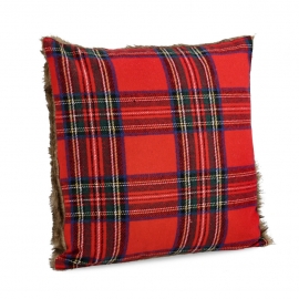 CUSCINO SCOTS TARTAN ROSSO CM 45X45