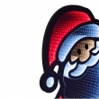 BABBO NATALE LUMINOSO DUE MISURE DA ESTERNO, DECORAZIONE LUMINOSA