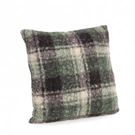 CUSCINO LAURENCE QUADRI VERDI CM 45X45