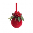 DECORAZIONE SFERA INGRID DUE COLORI DIAMETRO 12CM