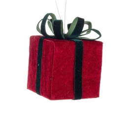 DECORAZIONE ARTEMIOS PACCO REGALO ROSSO
