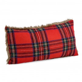 CUSCINO SCOTS TARTAN ROSSO 50X25