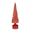 DECORAZIONE PINO KARYN ROTANTE CM 30H ROSSO