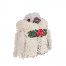PENDAGLIO LILITH PINGUINO BIANCO CON CAPPOTTO