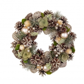 CORONA AILEEN VERDE NATURALE CM 34
