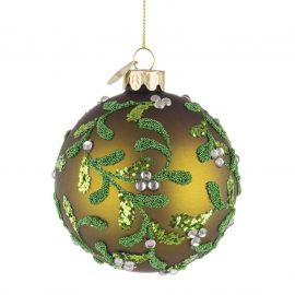 SFERA FLORET IN VETRO VERDE DUE MISURE